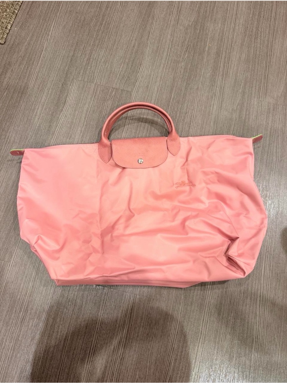 Longchamp Pink Foldable Travel Tote